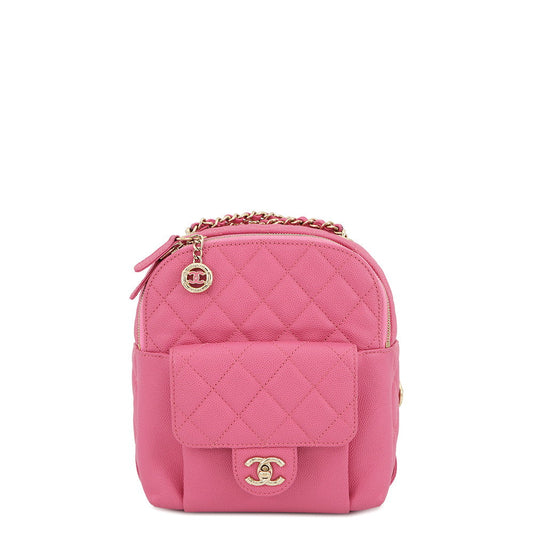 CHANEL Matelasse Backpack PinkAS0004 Caviar Leather