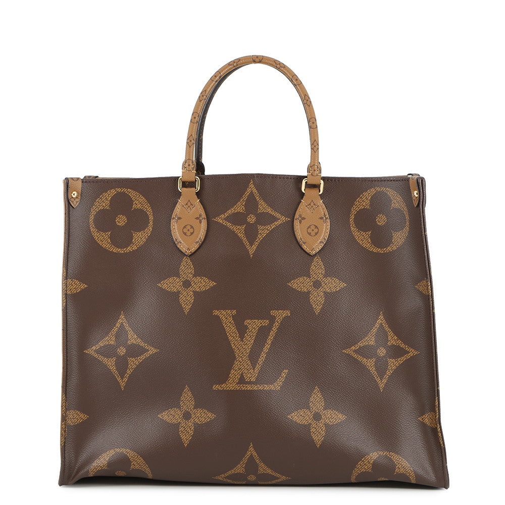 LOUIS VUITTON Onthego RedM44576 Monogram Monogram Reverse Canvas Monogram Giant Size GM