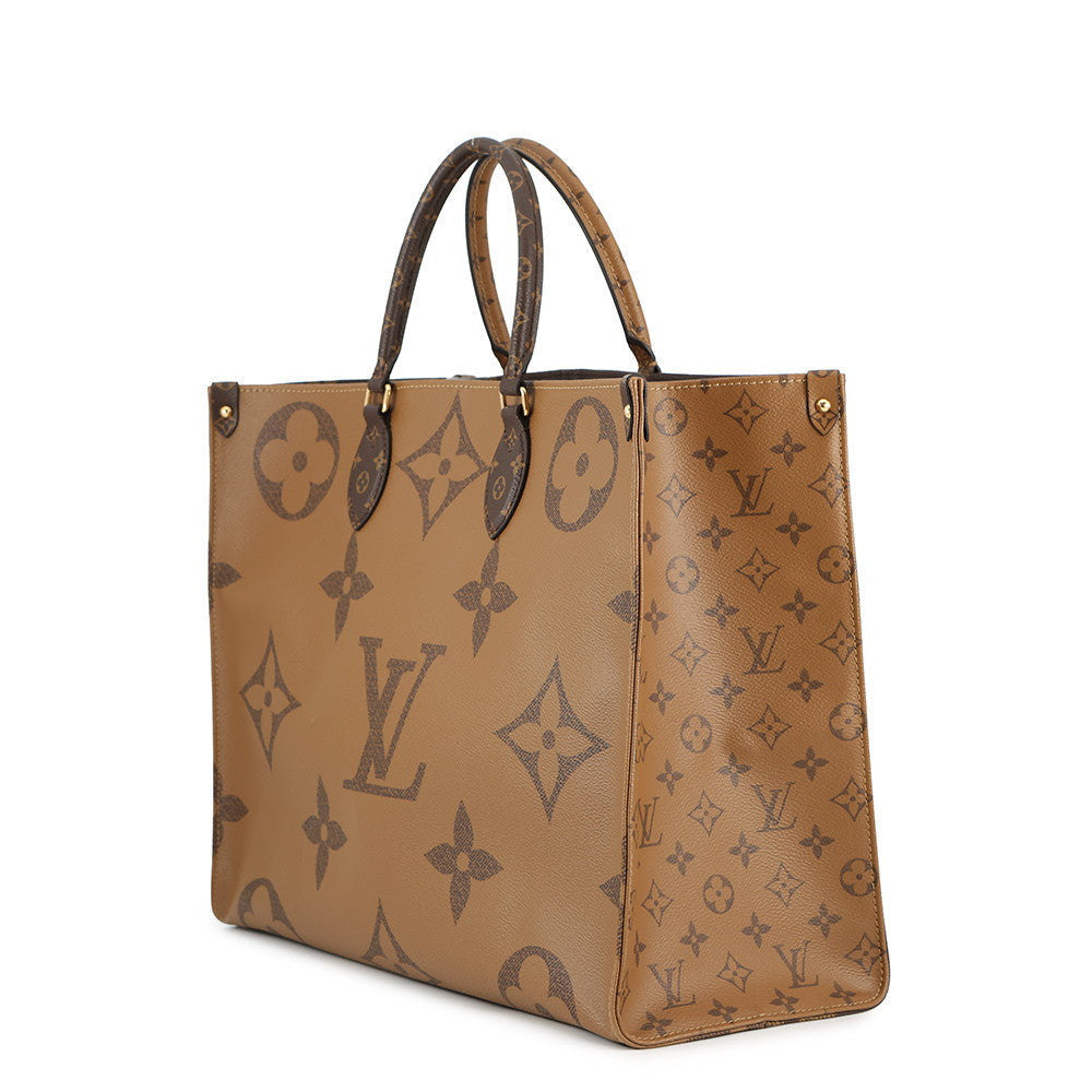 LOUIS VUITTON Onthego RedM44576 Monogram Monogram Reverse Canvas Monogram Giant Size GM