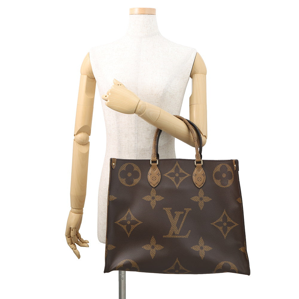 LOUIS VUITTON Onthego RedM44576 Monogram Monogram Reverse Canvas Monogram Giant Size GM