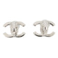 CHANEL CC Logo Rhinestone Pearl EarringABD478 Metal Rhinestone Faux Pearl