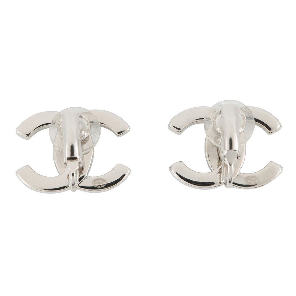 CHANEL CC Logo Rhinestone Pearl EarringABD478 Metal Rhinestone Faux Pearl