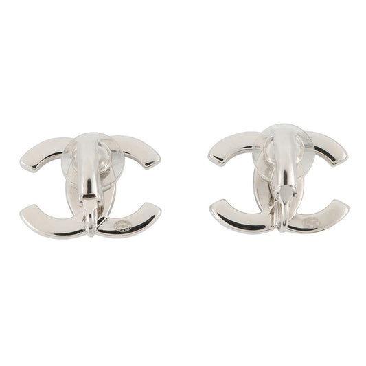 CHANEL CC Logo Rhinestone Pearl EarringABD478 Metal Rhinestone Faux Pearl