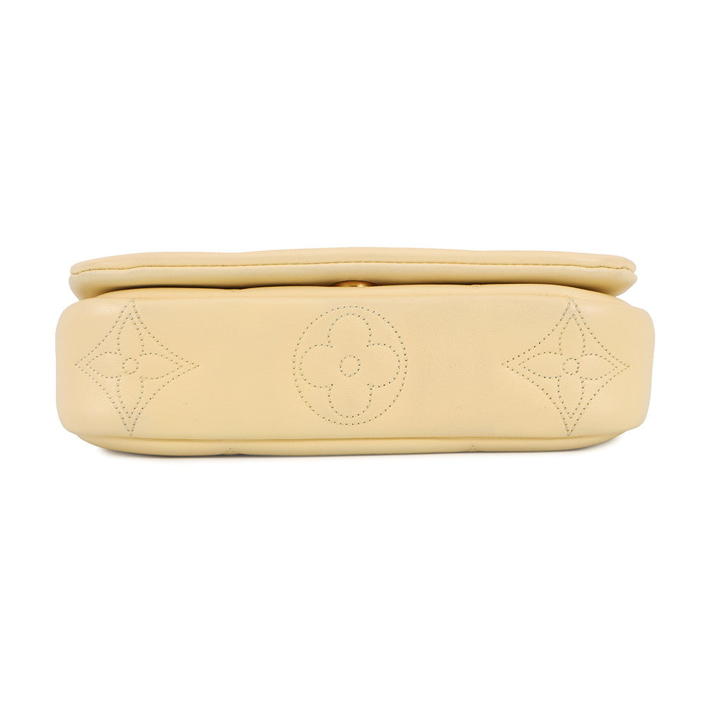 LOUIS VUITTON Wallet on Strap YellowM81400 bubble glam