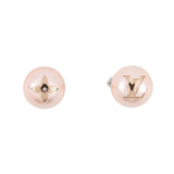 LOUIS VUITTON Studded My Mix EarringsM02394 Faux Pearl Pink GoldGP