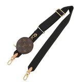LOUIS VUITTON Shoulder Strap Noir/BrownJ02493 Monogram Nylon