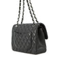 CHANEL Matelasse W Flap ChainShoulder Bag BlackA01113 Lambskin Size 23