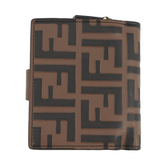 FENDI FENDI Bifold Wallet Brown8M0386 Leather