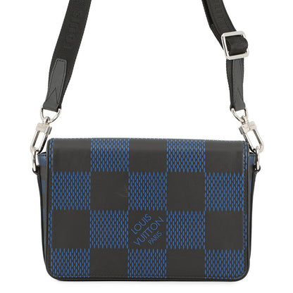 LOUIS VUITTON Studio messenger Noir/BlueN50037 Damier Infini Leather3D