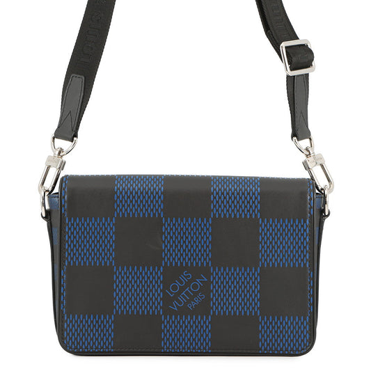 LOUIS VUITTON Studio messenger Noir/BlueN50037 Damier Infini Leather3D