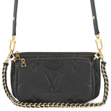 LOUIS VUITTON Multi Pochette Accessoires NoirM80399 Monogram Empreinte Leather