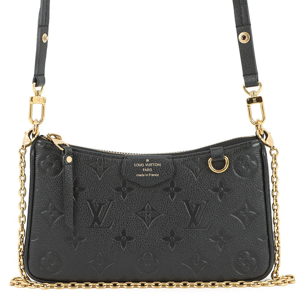 LOUIS VUITTON Easy Pouch NoirM80349 Monogram Empreinte Leather