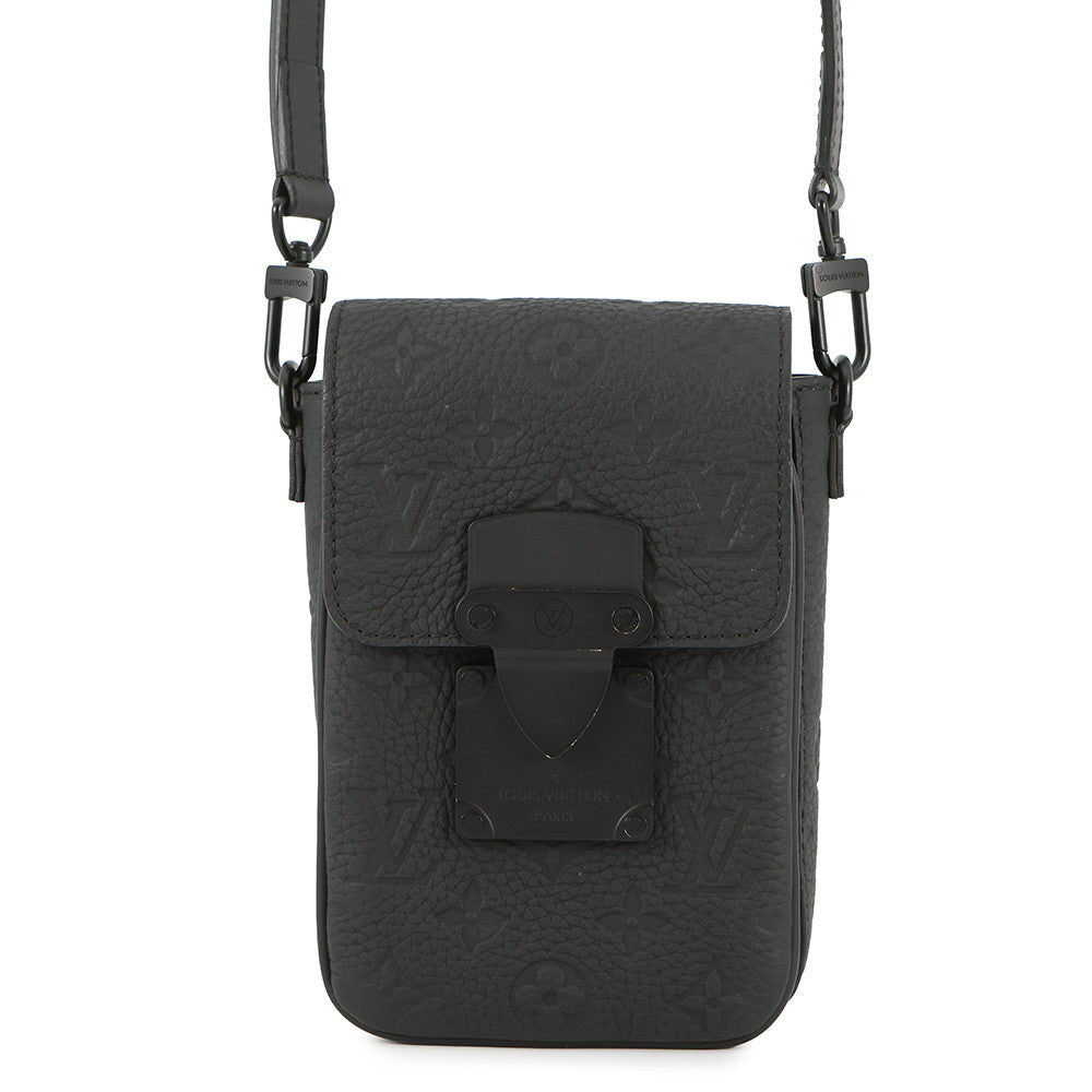 LOUIS VUITTON SPadlock Vertical Wearable Wallet NoirM81524 Monogram?Taurillon