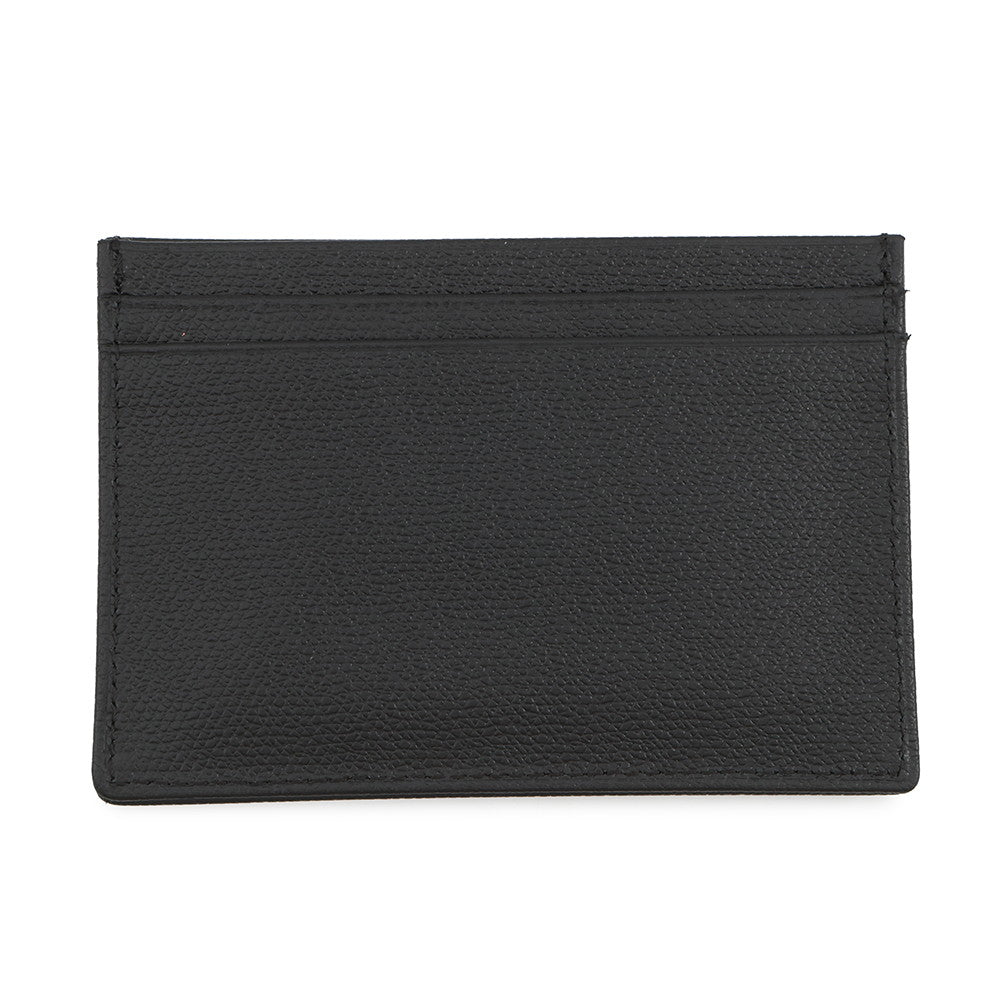 CHANEL COCO Button Card Case Black Leather