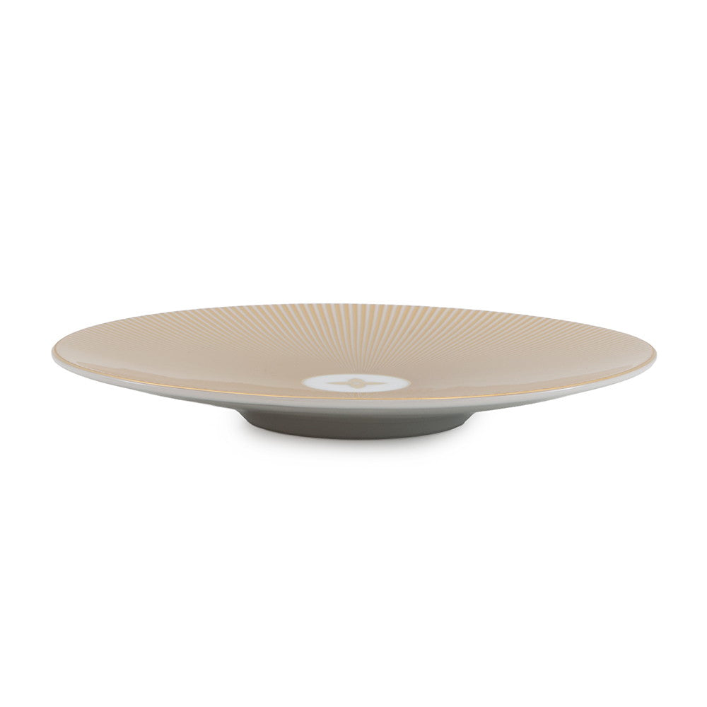 LOUIS VUITTON Splendor Set of 2 Bread Plates Gold/WhiteR95951 Porcelain
