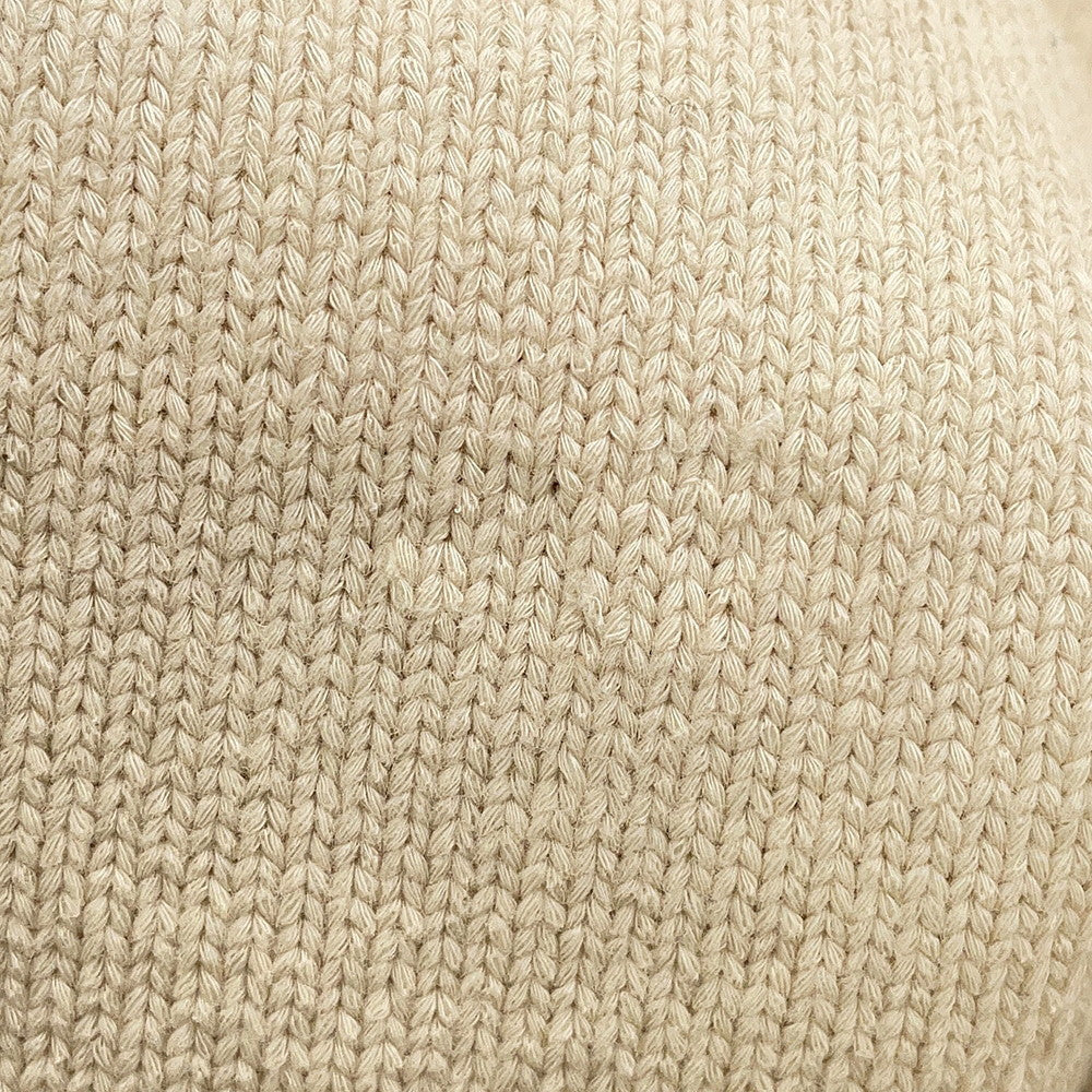 LOUIS VUITTON Signature Light Cardigan Size XL Beige/Brown1AFPXY Cotton65% Nylon35%