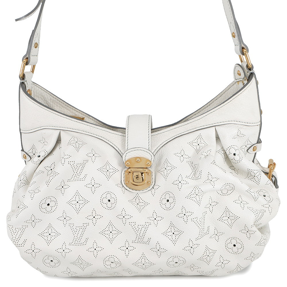LOUIS VUITTON Mahina Blanc/BrownM95661 Monogram Mahina Size XS