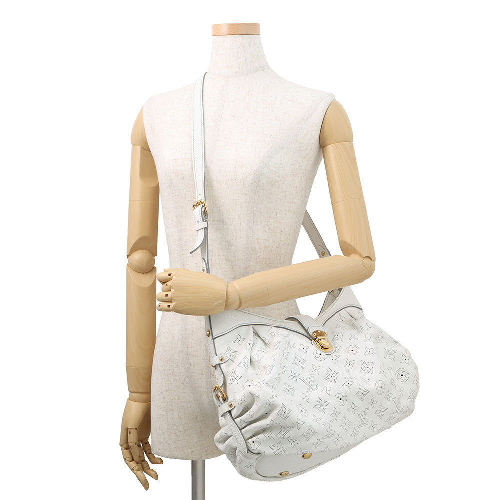 LOUIS VUITTON Mahina Blanc/BrownM95661 Monogram Mahina Size XS