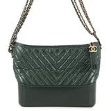 CHANEL Gabriel de Hobo Shoulder Bag GreenA93824 Calf Leather Size Large