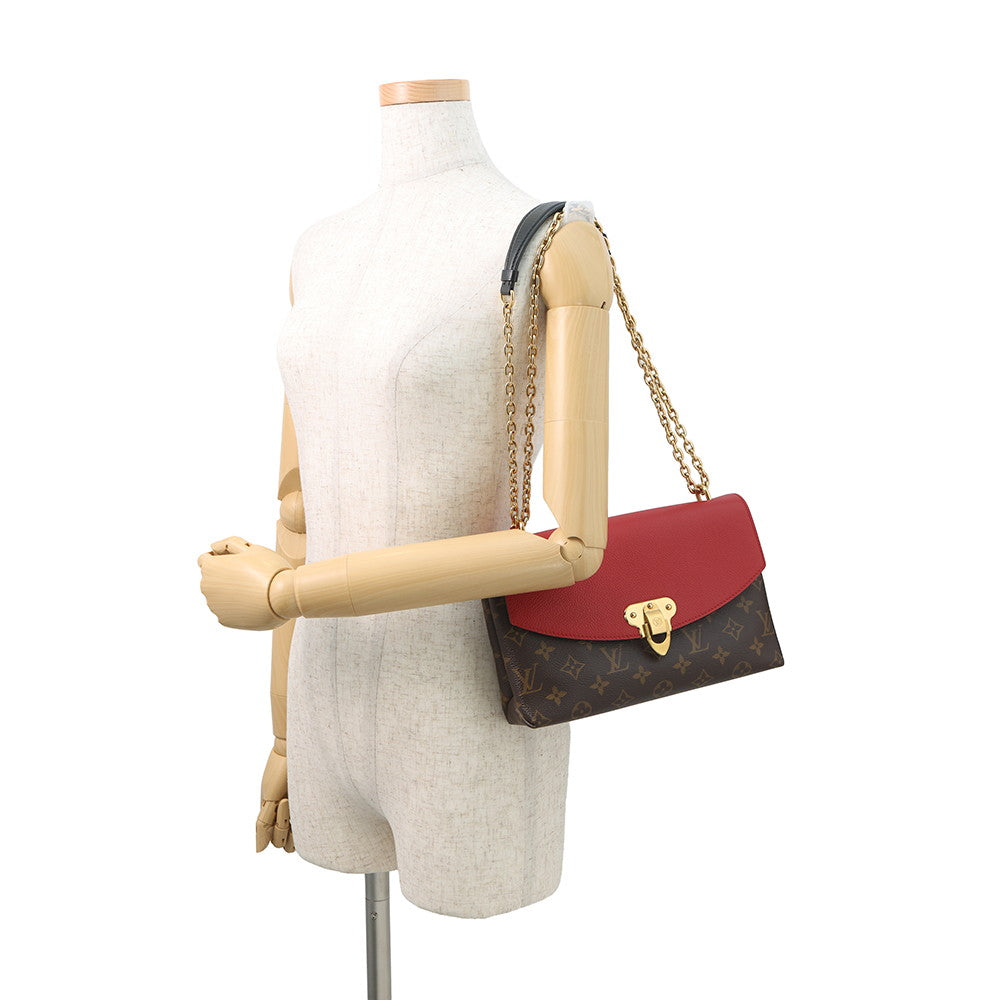 LOUIS VUITTON Saint-Placide CeriseM43713 Monogram Grain Leather