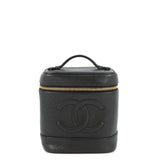 CHANEL CC Logo vanity bag BlackA01998 Caviar Leather