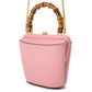 GUCCI Bamboo Bucket 2-Way Shoulder Bag Pink616436 Leather Size Mini