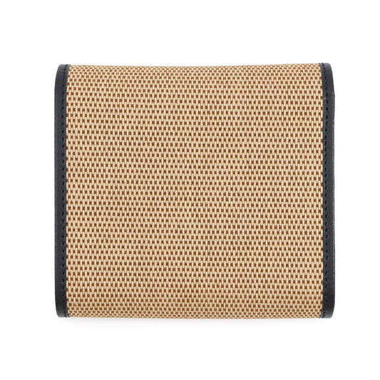 GUCCI Horsebit 1955 Wallet Beige/Navy621891 Canvas/Leather