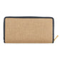 GUCCI Horsebit 1955 Zip Around Beige/Navy621889 Canvas/Leather