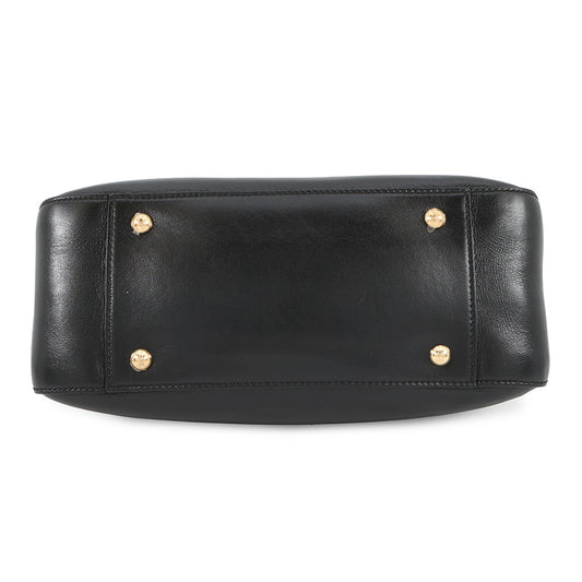 FENDI FF Tote 2WAY Bag Black8BH367 Leather Size Small