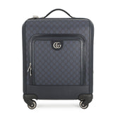 GUCCI Cabin Trolley GG Supreme Carry Bag Navy/Black693646 PVC Leather