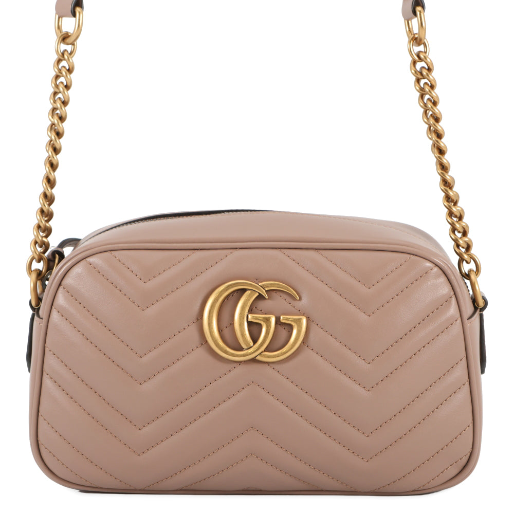 GUCCI GG Marmont ChainShoulder Bag Jasmin Flower447632 Leather Size Small