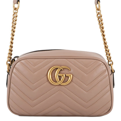 GUCCI GG Marmont ChainShoulder Bag Jasmin Flower447632 Leather Size Small