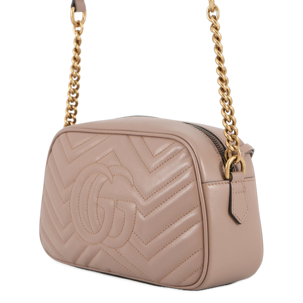 GUCCI GG Marmont ChainShoulder Bag Jasmin Flower447632 Leather Size Small