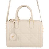 Dior Groove 25 Macrocannage 2-Way Bag IvoryM1365UBOL Calf Leather Size Medium