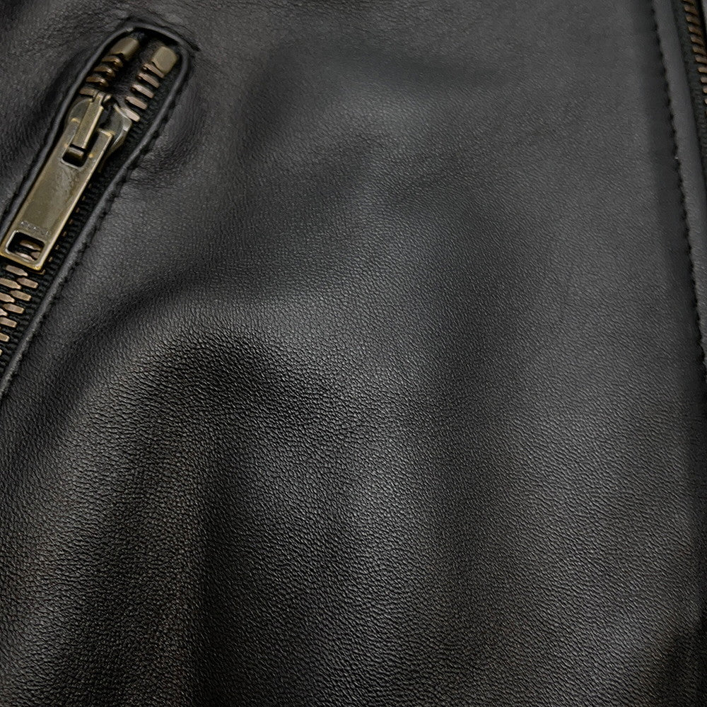 GUCCI Blouson Size 36 Black659238 Exterior Lambskin?Lining Silk100%