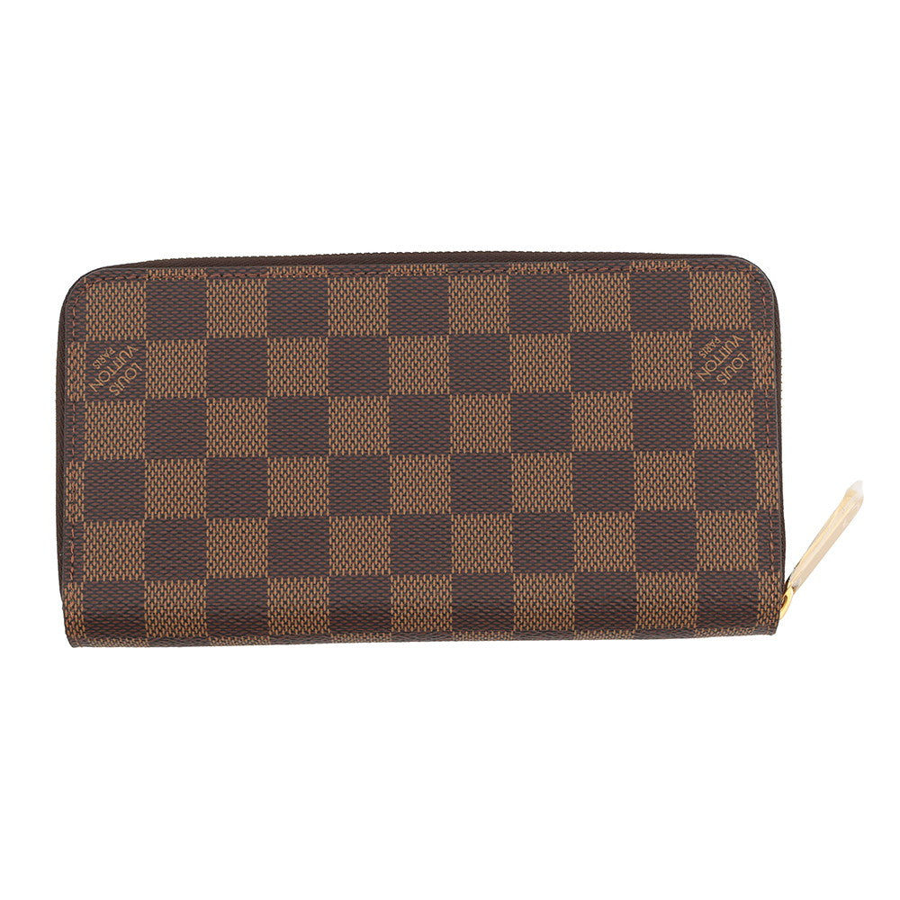 LOUIS VUITTON Zippy Wallet Rose BallerineN60046 Damier Ebene Canvas