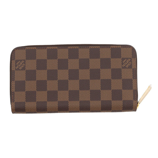 LOUIS VUITTON Zippy Wallet Rose BallerineN60046 Damier Ebene Canvas