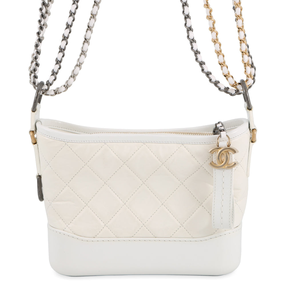 CHANEL Gabriel de CHANEL Hobo Bag WhiteA91810 Leather Size Small