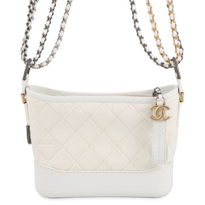 CHANEL Gabriel de CHANEL Hobo Bag WhiteA91810 Leather Size Small