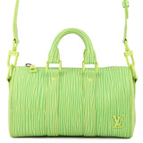LOUIS VUITTON LV × Park Seo-Bo Keepall Bandouliere GreenM11587 Epi XL Calf Leather Size 25
