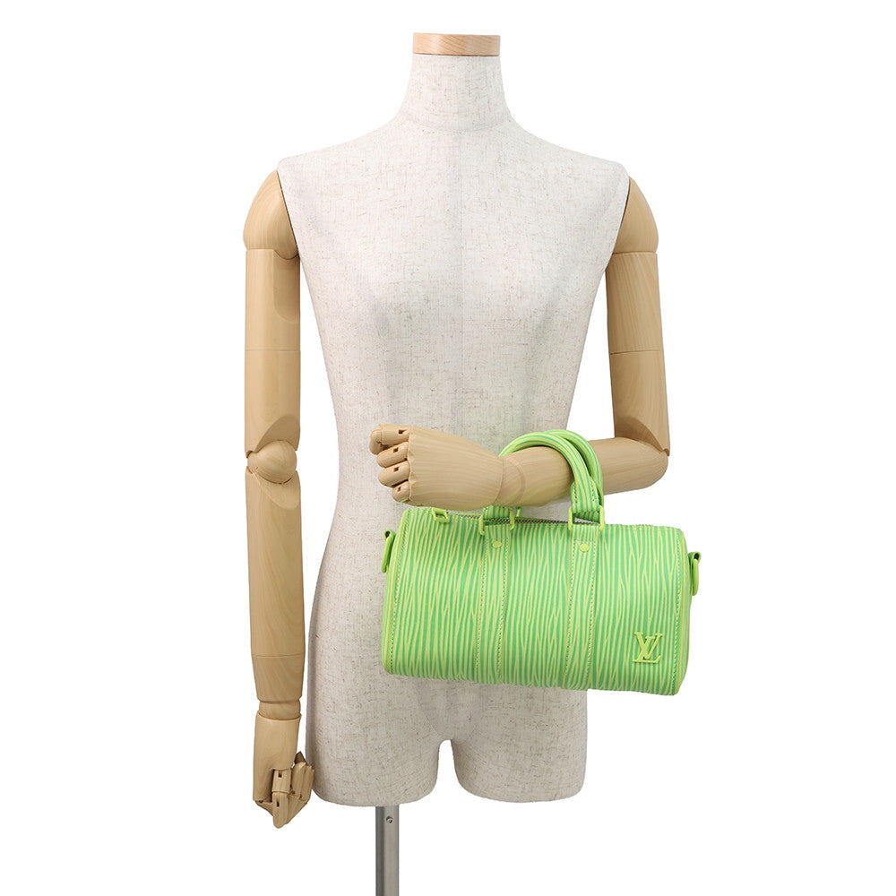 LOUIS VUITTON LV × Park Seo-Bo Keepall Bandouliere GreenM11587 Epi XL Calf Leather Size 25