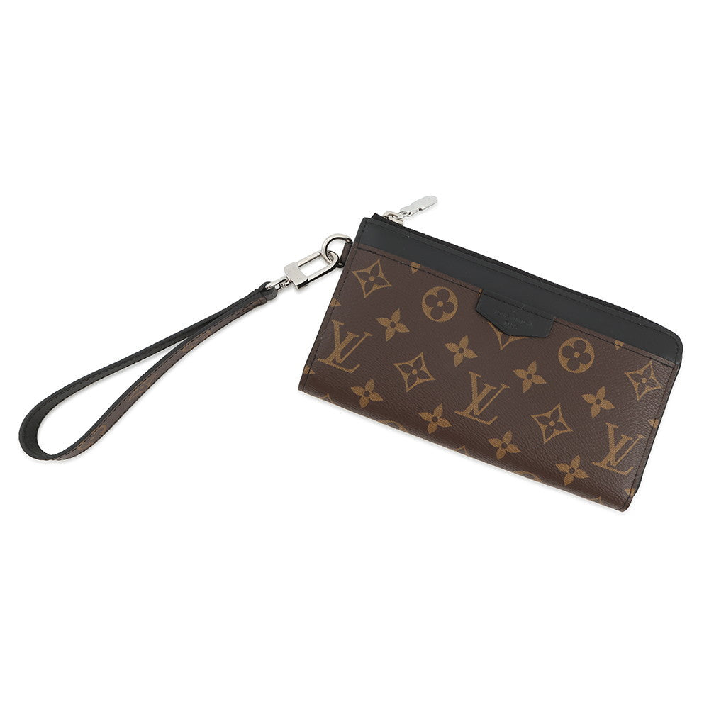 LOUIS VUITTON Zippy Dragonne NoirM69407 Monogram Macassar Canvas