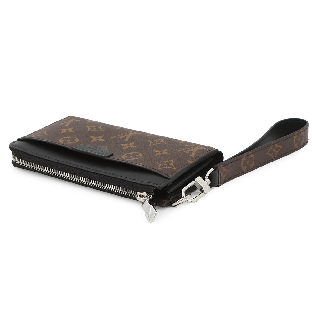 LOUIS VUITTON Zippy Dragonne NoirM69407 Monogram Macassar Canvas