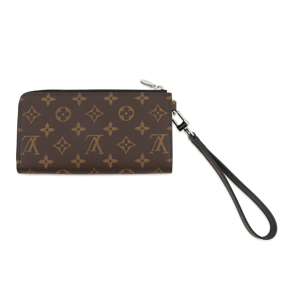 LOUIS VUITTON Zippy Dragonne NoirM69407 Monogram Macassar Canvas