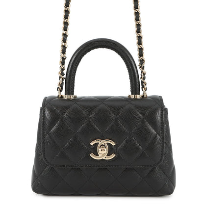 CHANEL Coco Handle 2wayChainShoulder BlackAP4244 Caviar Leather Size Mini mini