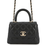 CHANEL Coco Handle 2wayChainShoulder BlackAP4244 Caviar Leather Size Mini mini