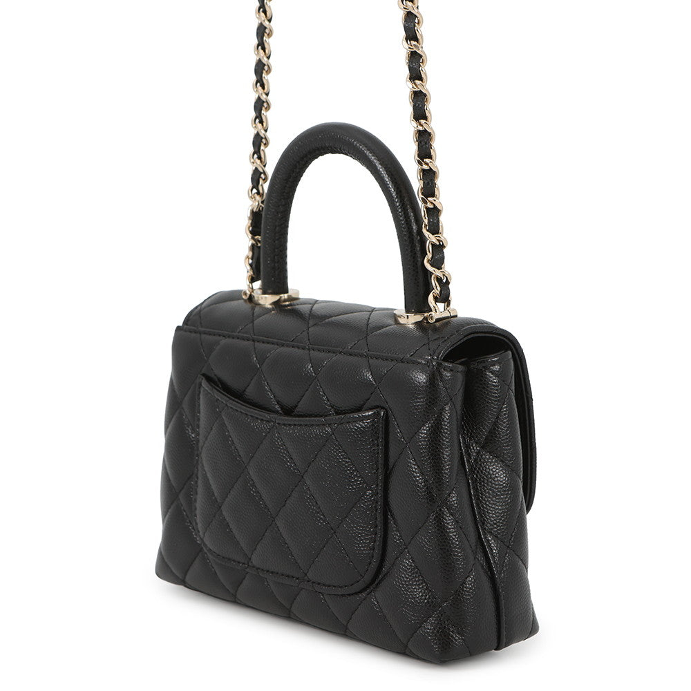 CHANEL Coco Handle 2wayChainShoulder BlackAP4244 Caviar Leather Size Mini mini