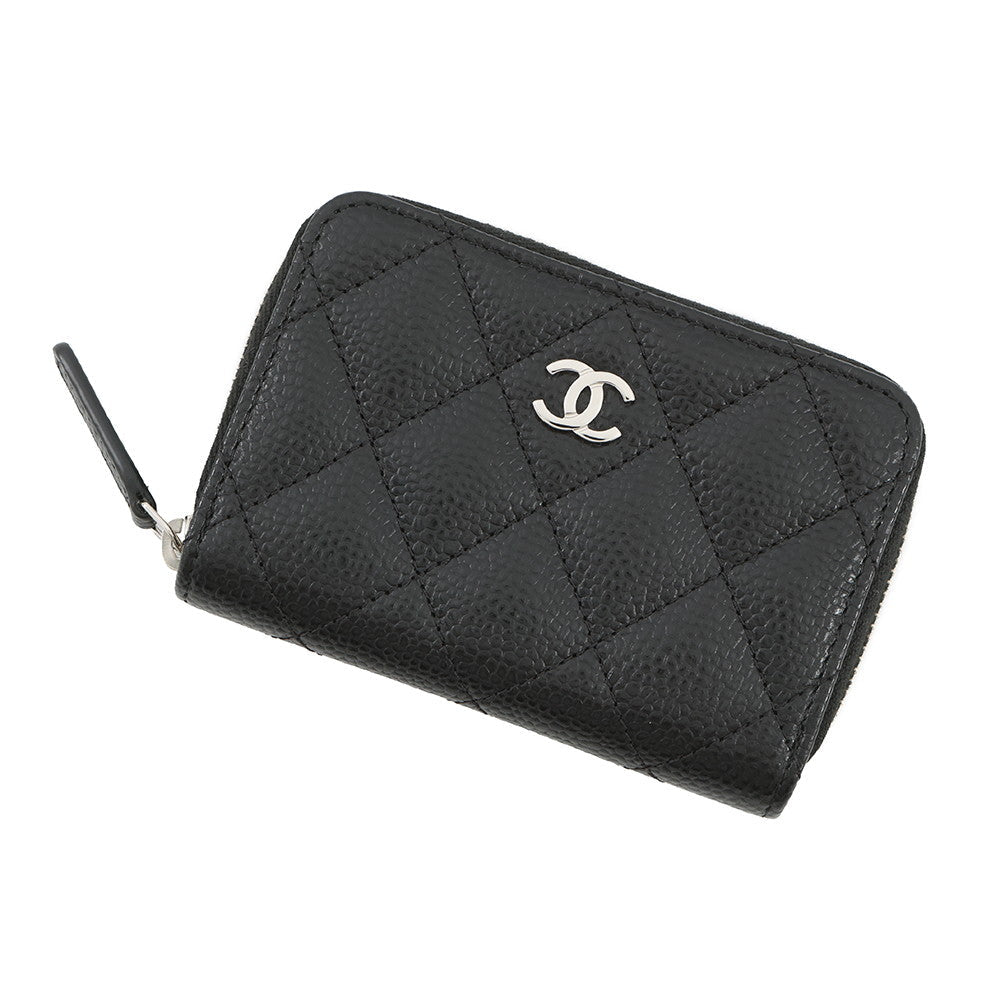 CHANEL Classic zip coin purse BlackAP0216 Caviar Leather