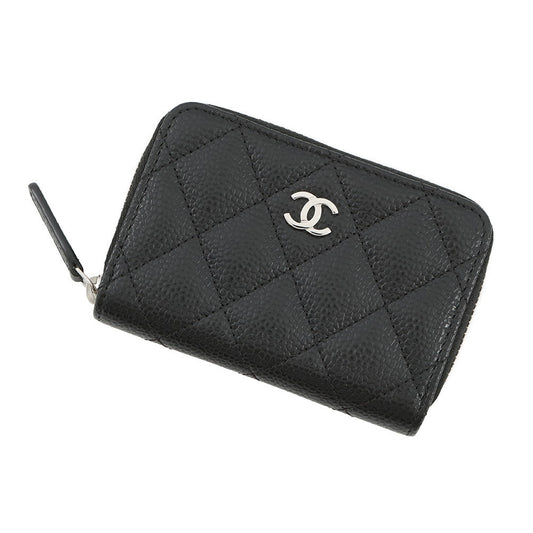 CHANEL Classic zip coin purse BlackAP0216 Caviar Leather