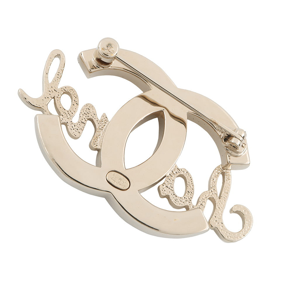 CHANEL CC Logo BroochABB778 Metal Rhinestone